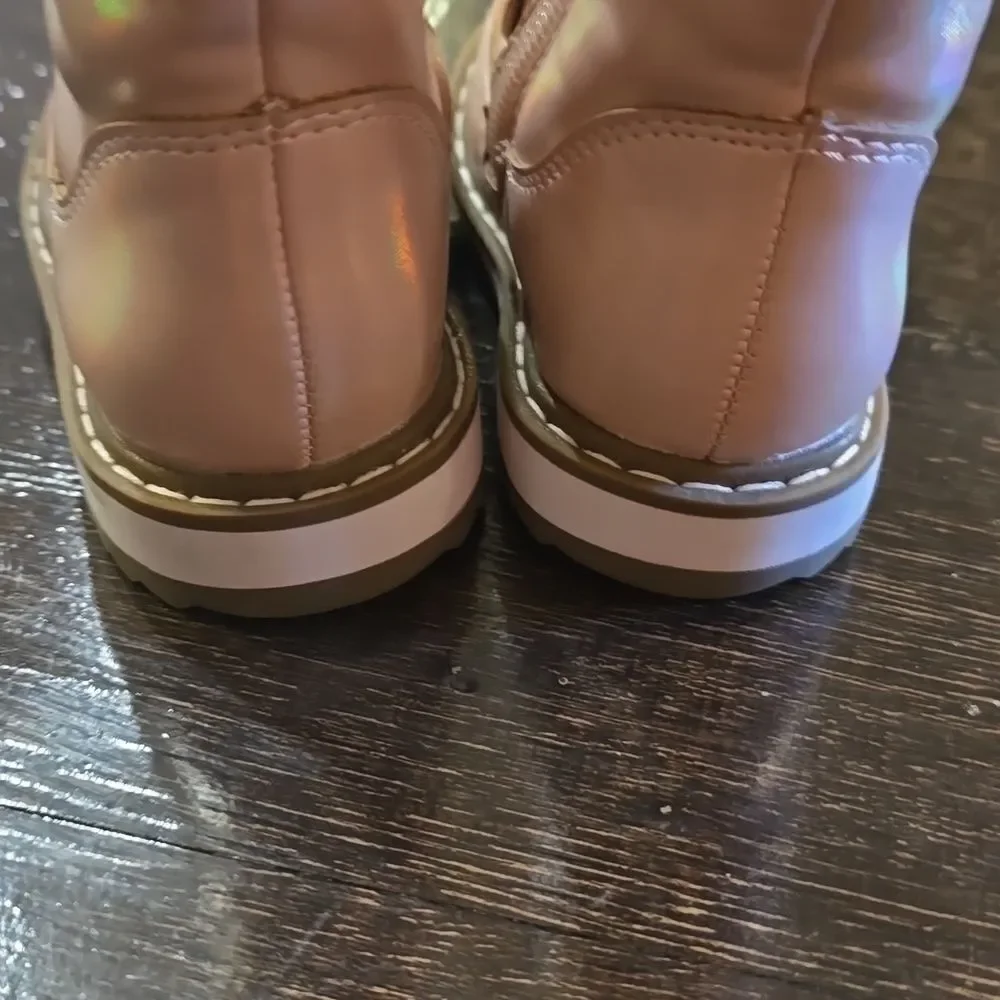 Toddler Girls' Isla Unicorn Zipper Slip-On Winter Boots - Cat & Jack Pink Size 5